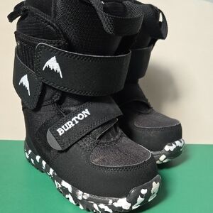 Burton Kids Black and White Snow Boots